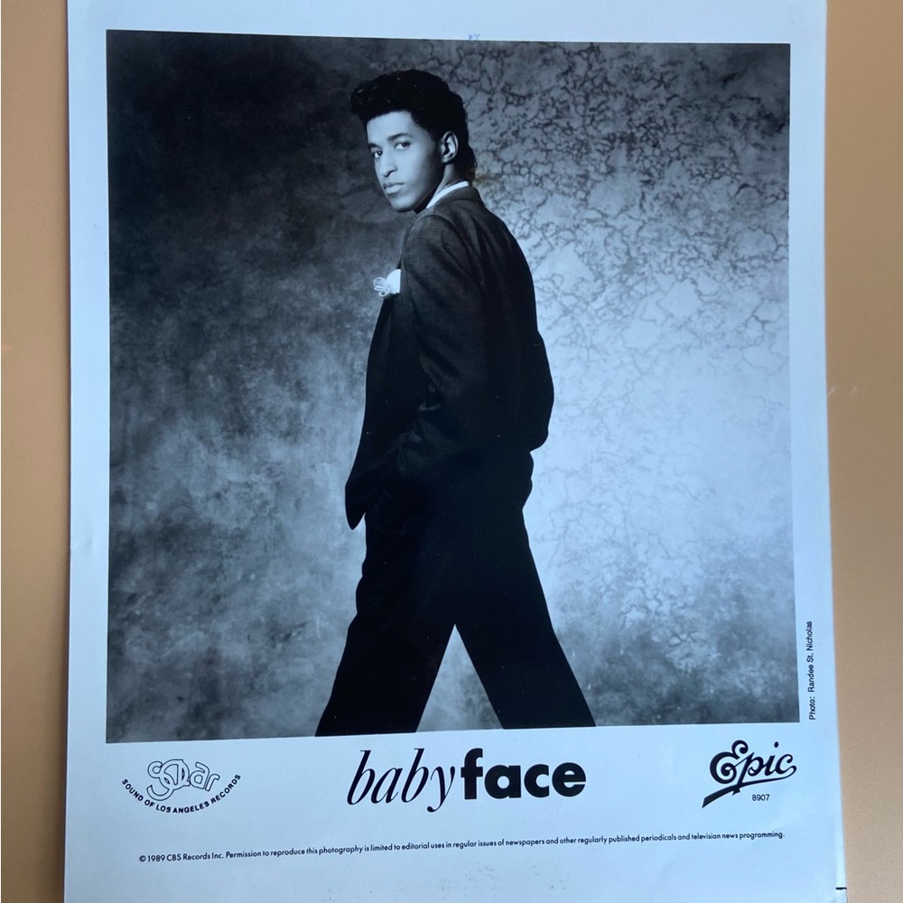 Babyface Black and White Promotional Photo